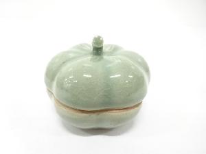 申相浩造　高麗青磁　香合（保護箱付）